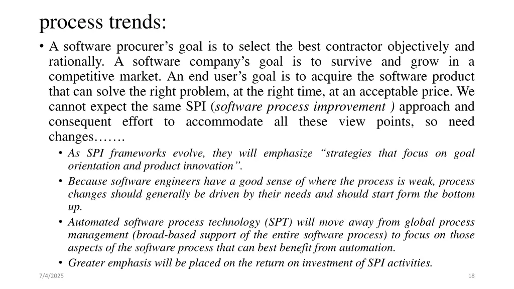 process trends a software procurer s goal