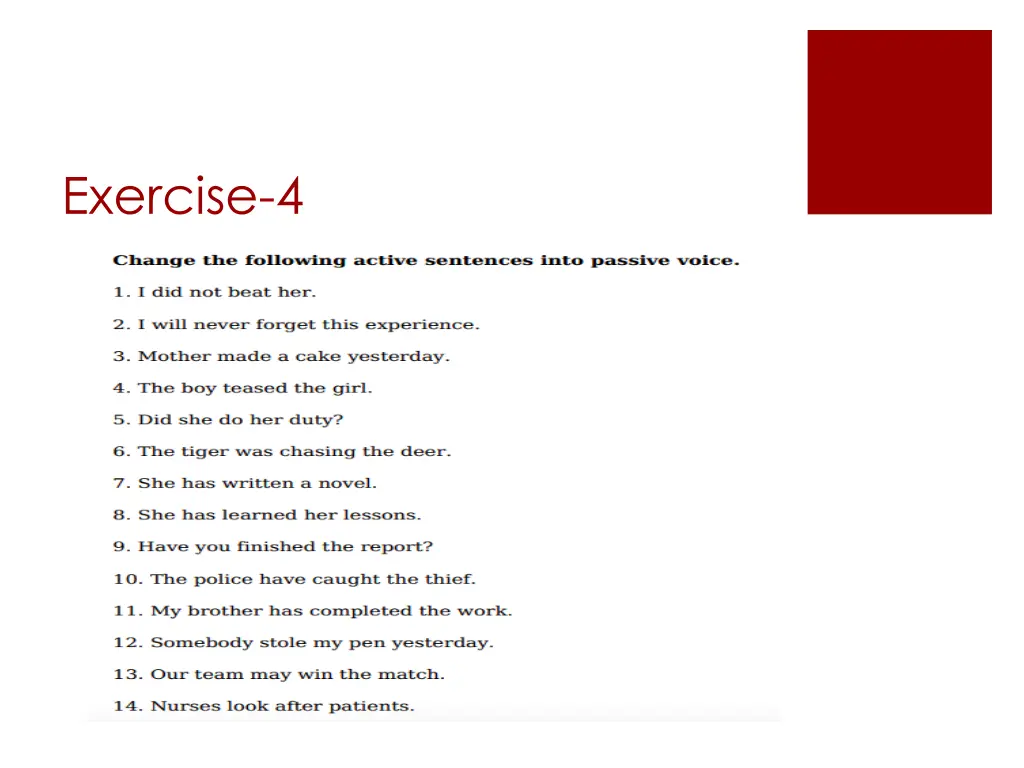 exercise 4