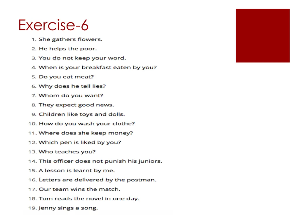exercise 6