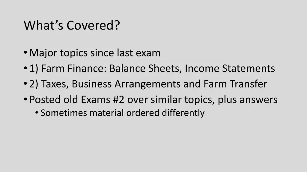 what s covered