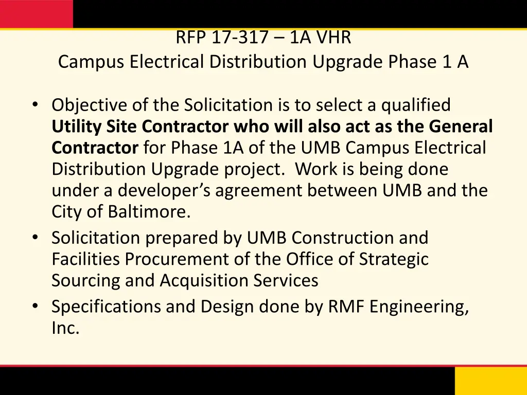 rfp 17 317 1a vhr 1