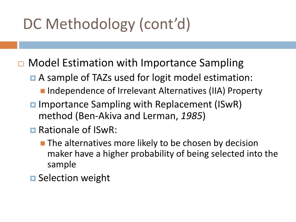 dc methodology cont d 1