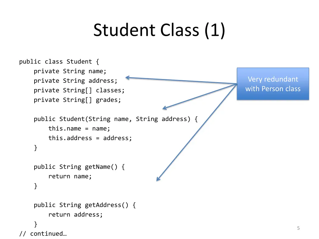 student class 1
