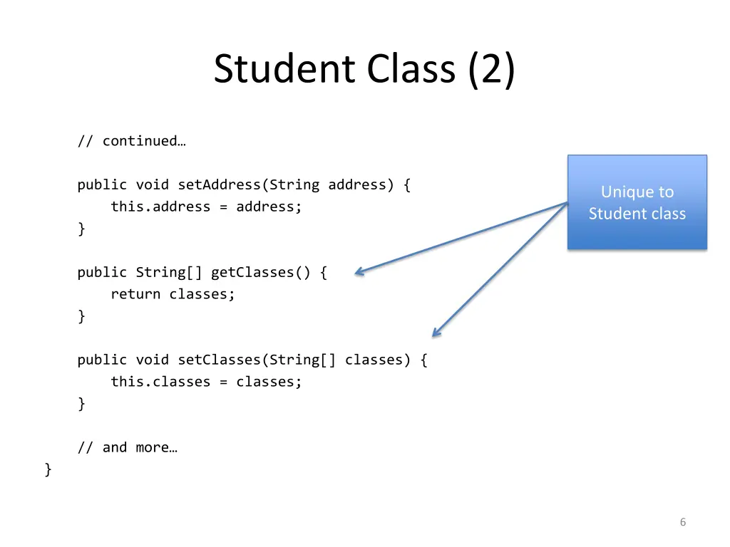 student class 2