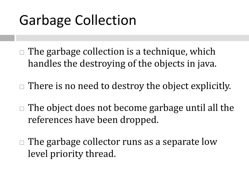 garbage collection 1