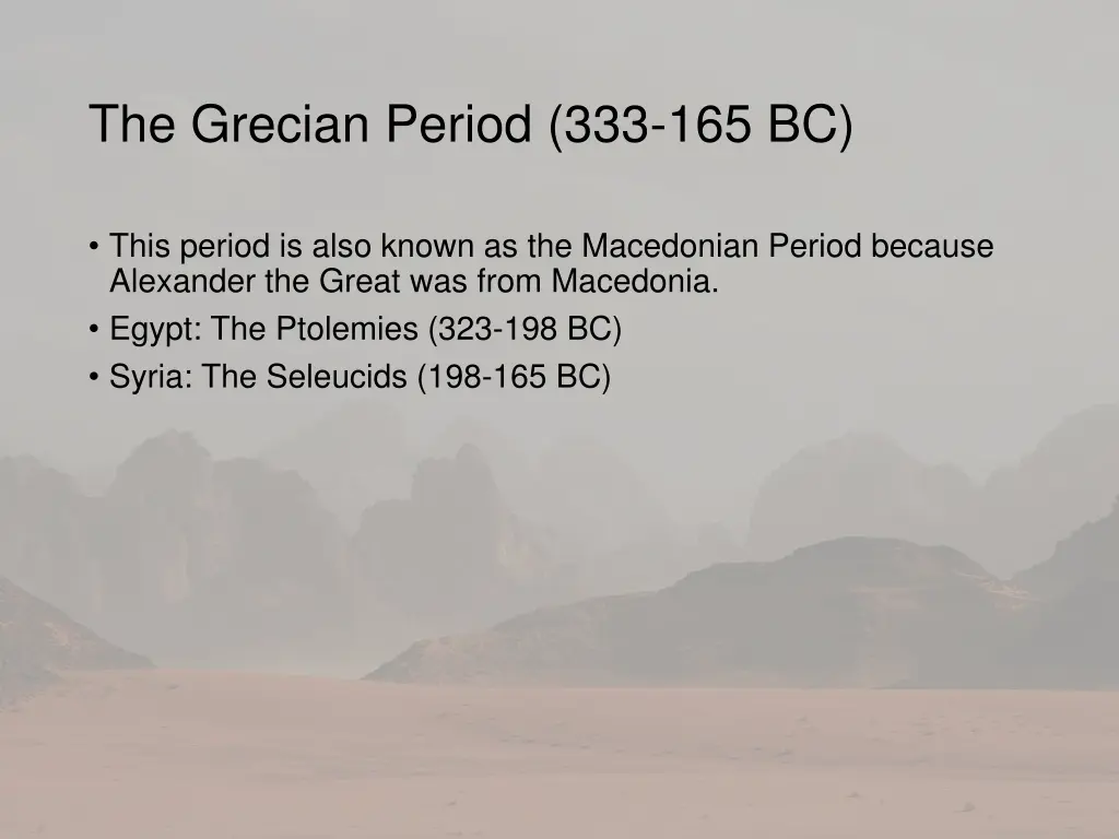 the grecian period 333 165 bc