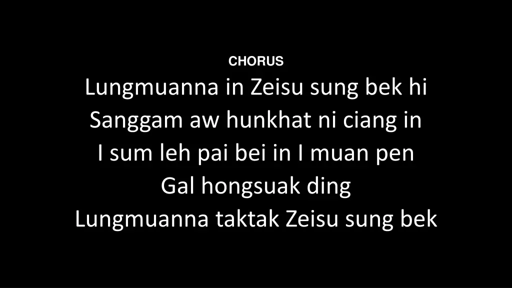 chorus 1