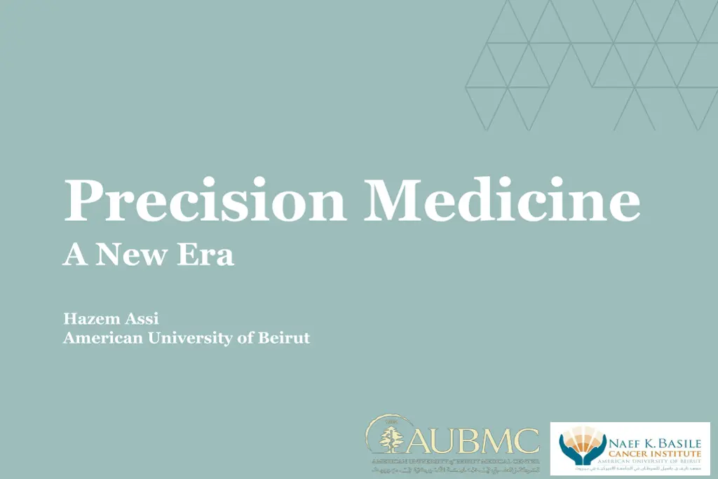 precision medicine a new era