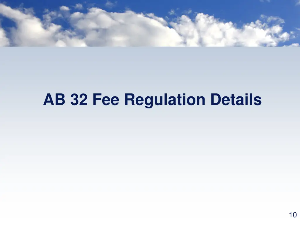 ab 32 fee regulation details