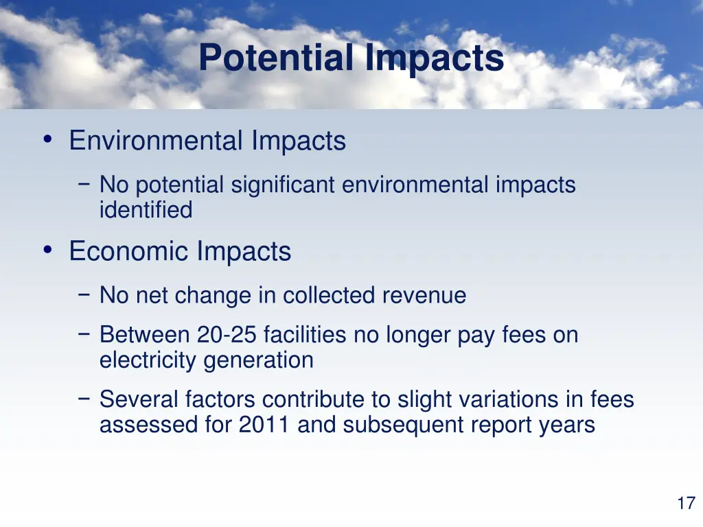 potential impacts 1