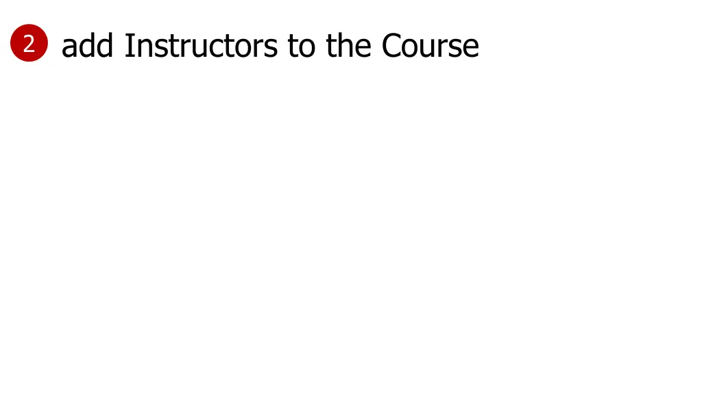 add instructors to the course