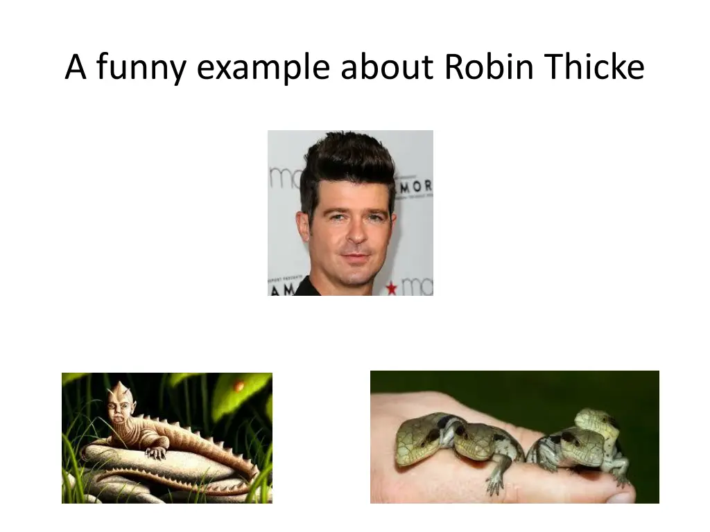 a funny example about robin thicke
