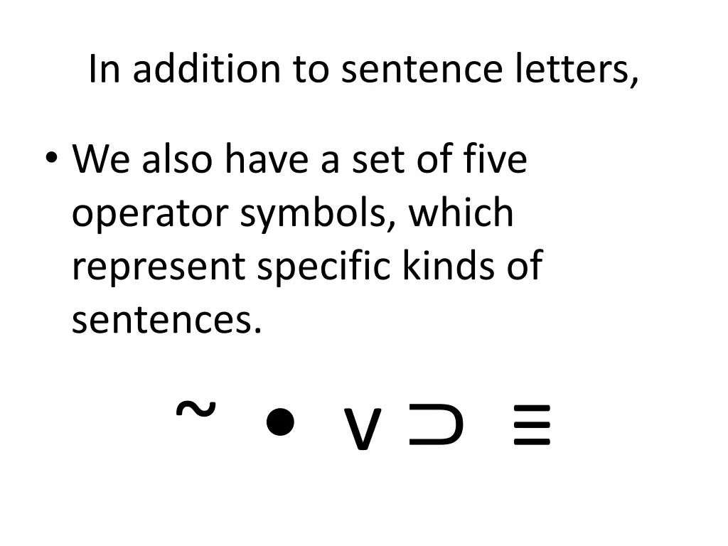 in addition to sentence letters