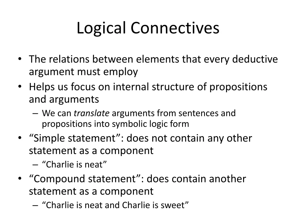 logical connectives