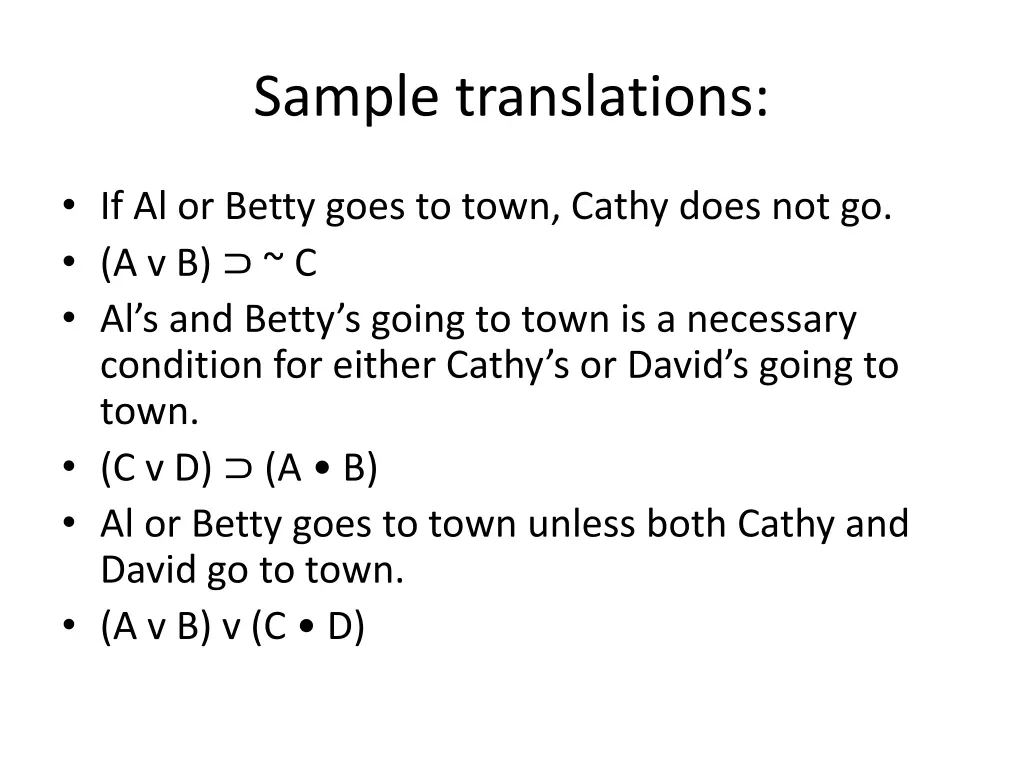 sample translations