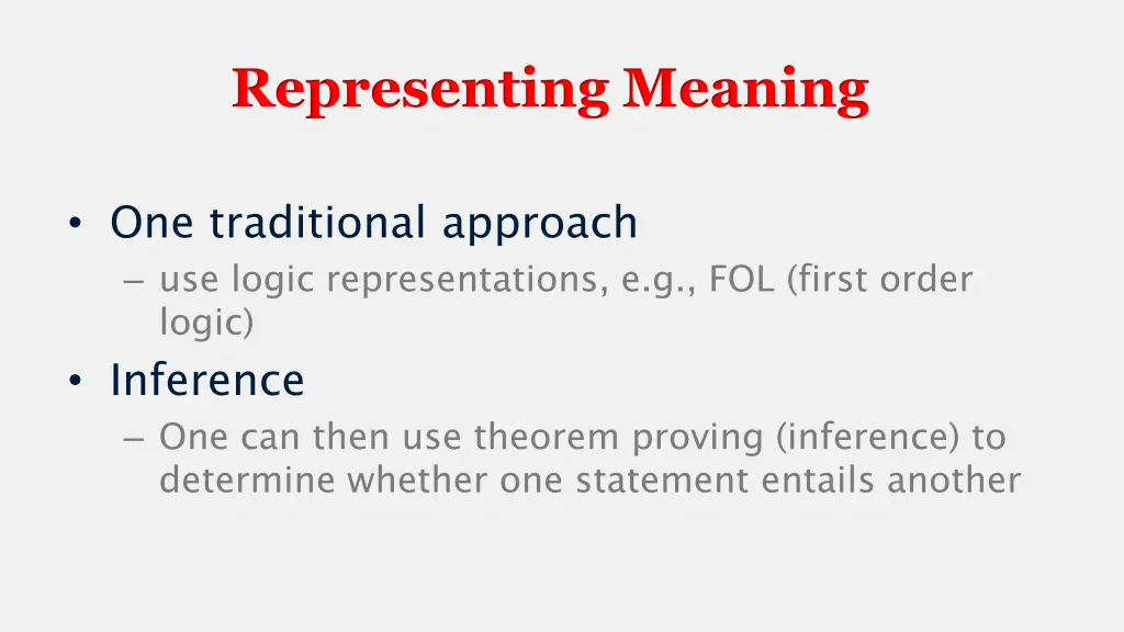 representing meaning 1