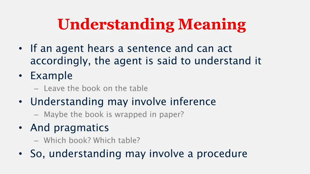 understanding meaning
