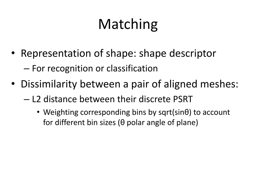 matching