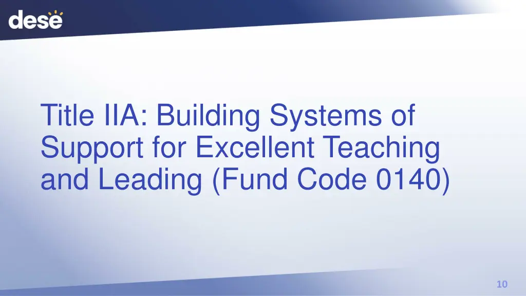 title iia building systems of support