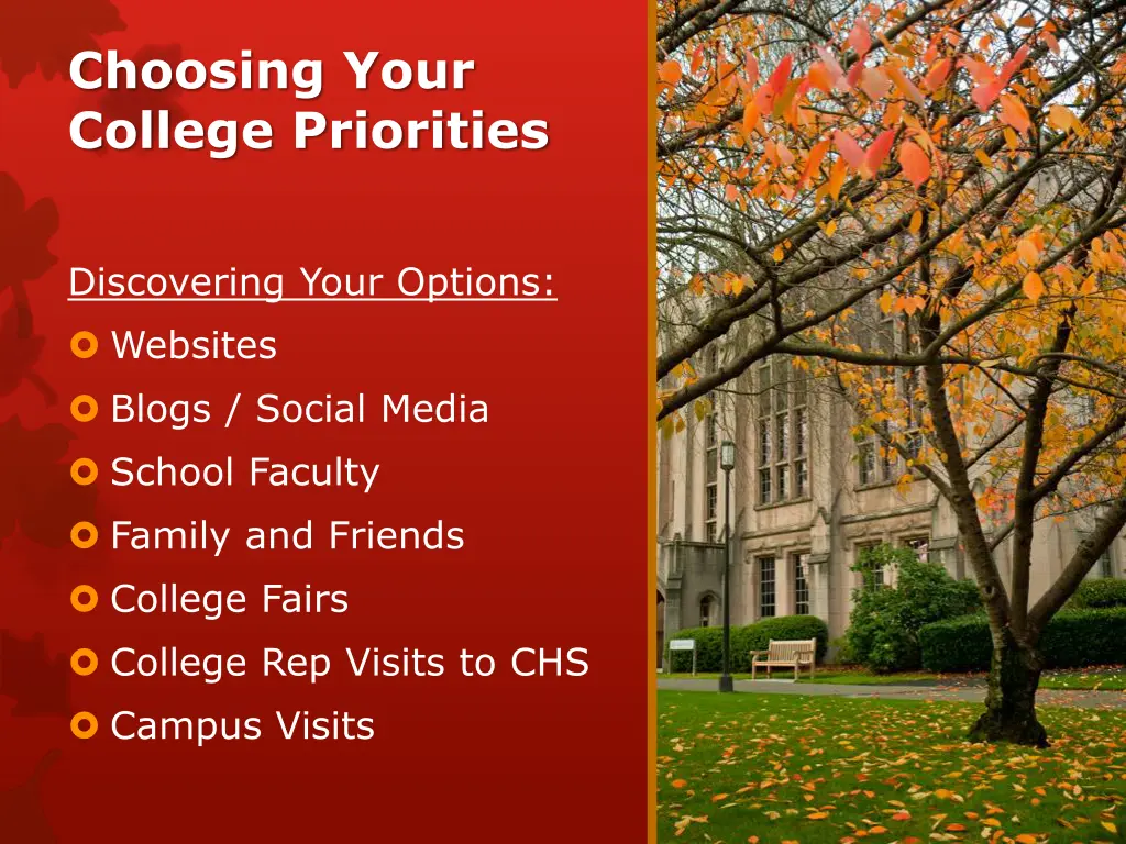 choosing your college priorities 1