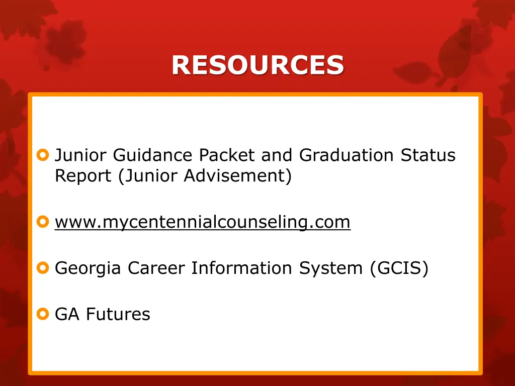 resources