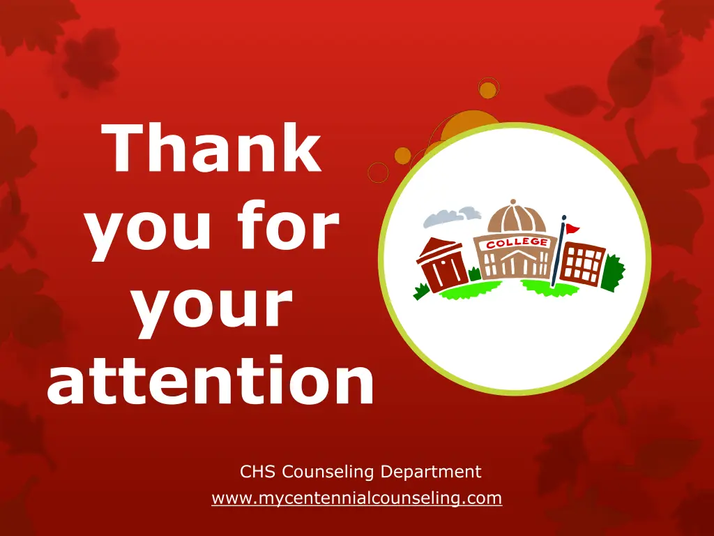 thank you for your attention