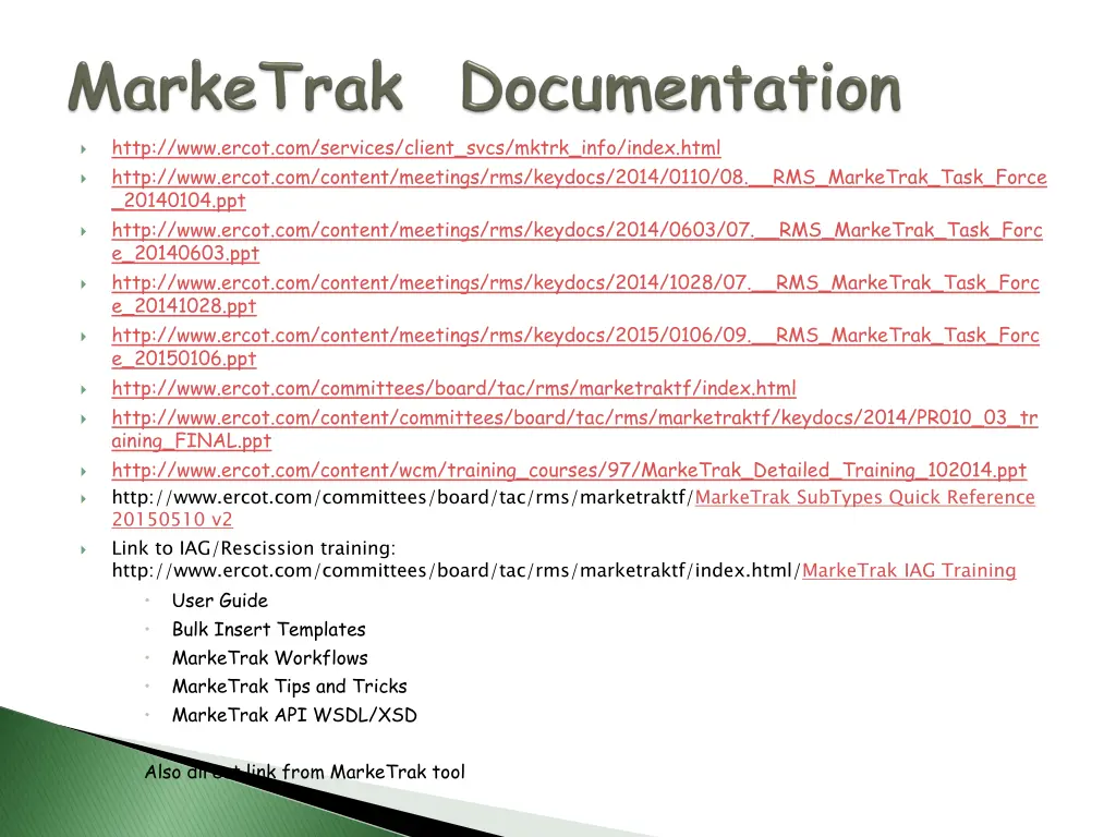 http www ercot com services client svcs mktrk