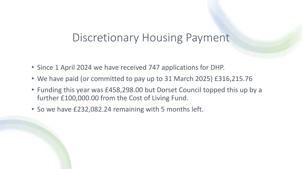 discretionary housing payment