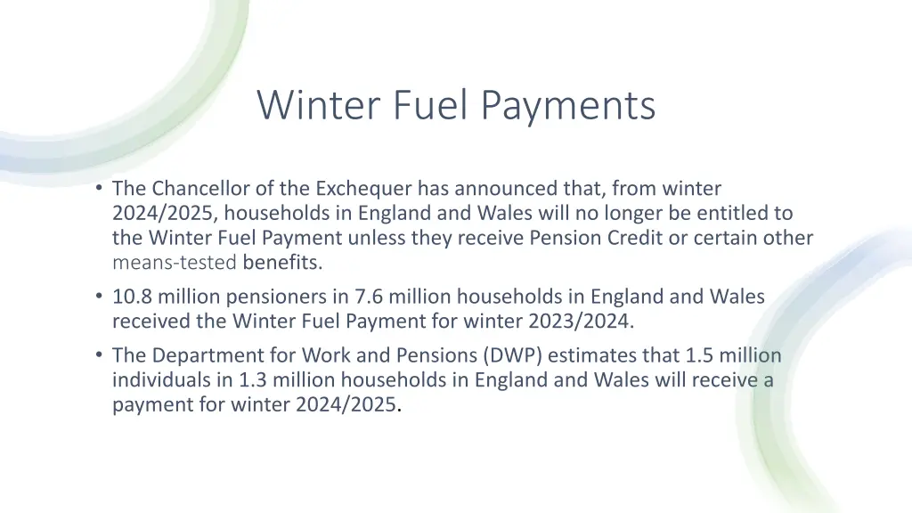 winter fuel payments