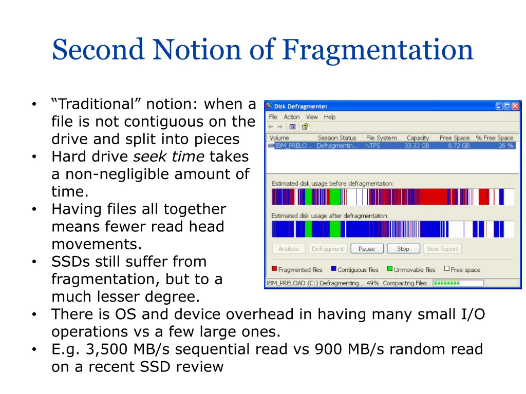 second notion of fragmentation