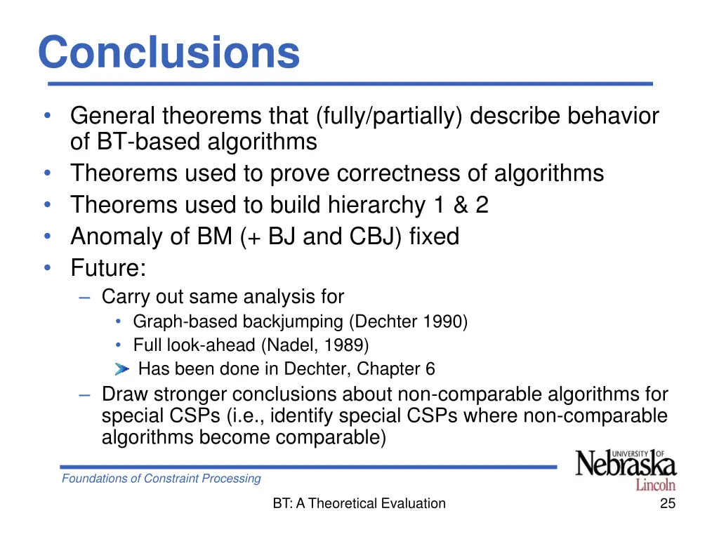 conclusions