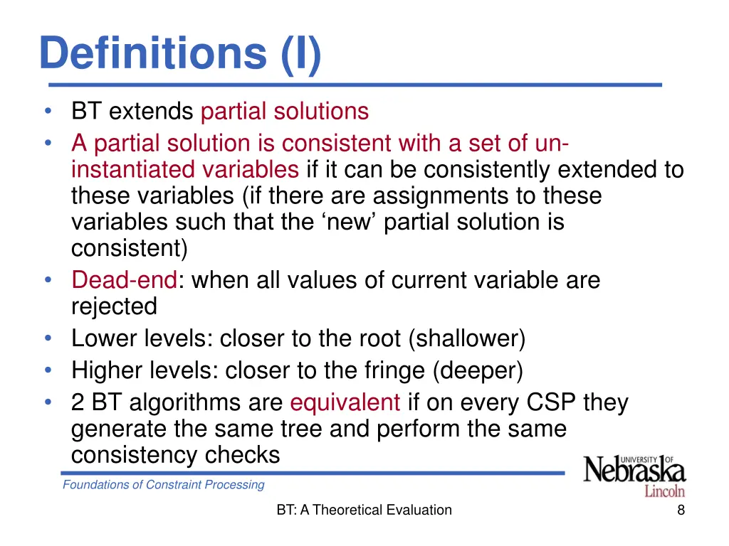 definitions i