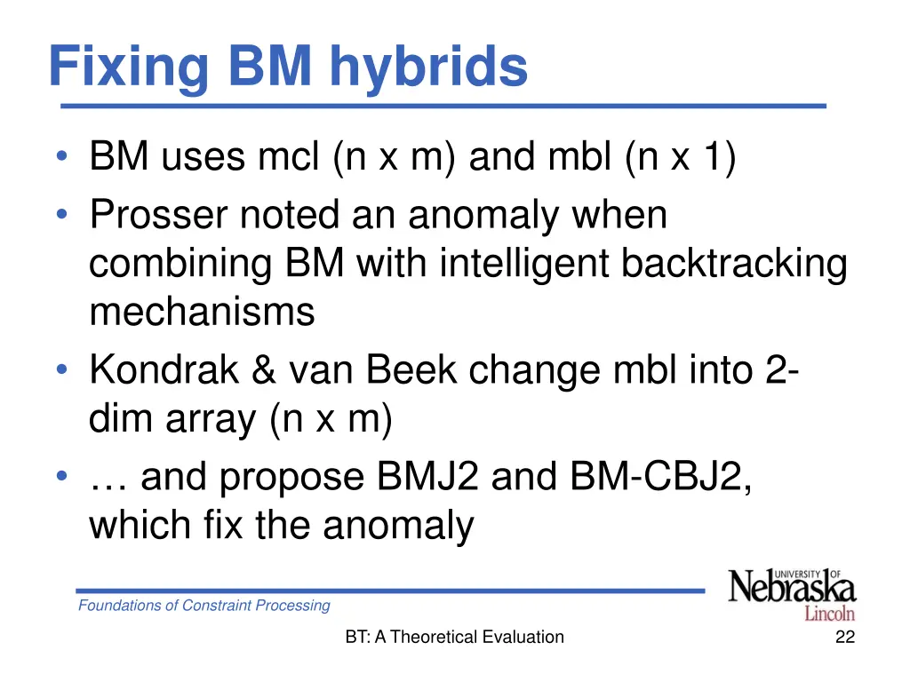 fixing bm hybrids