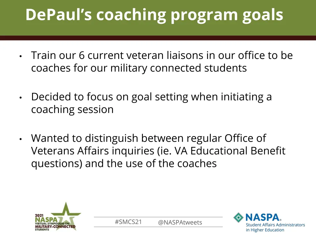 depaul s coaching program goals