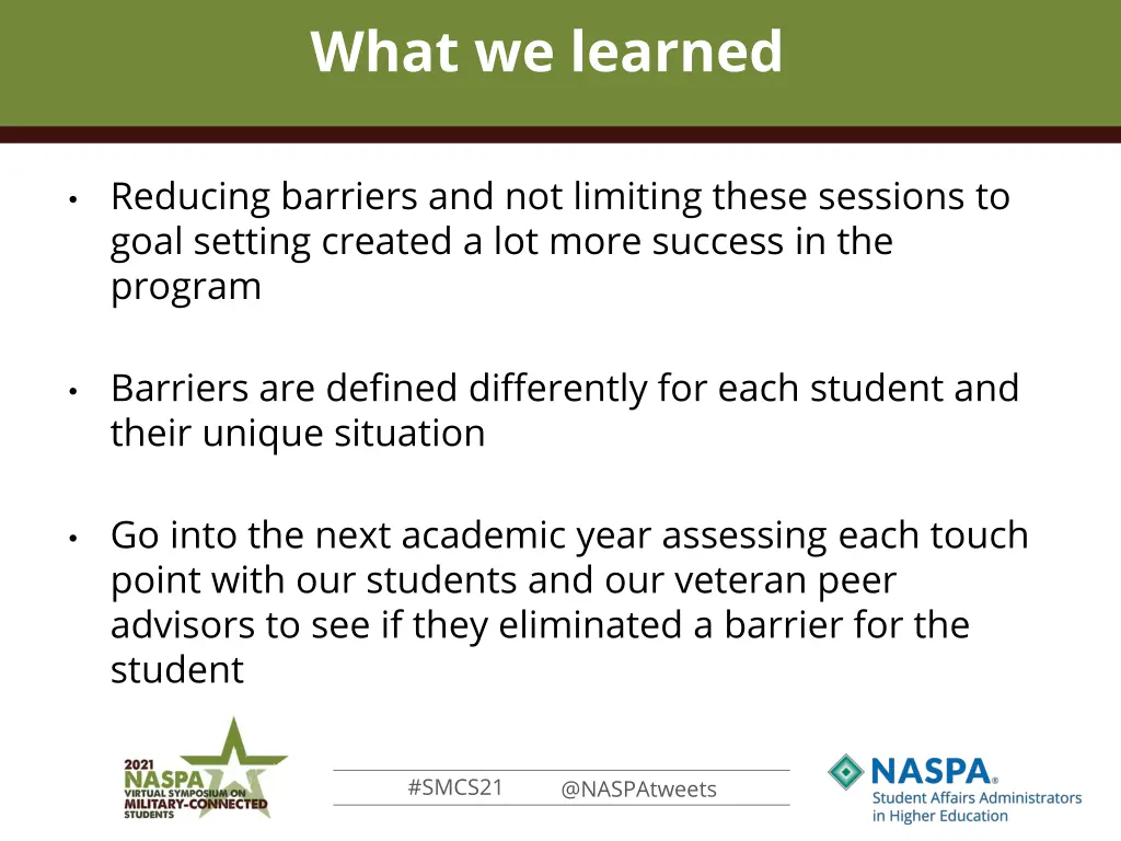 what we learned 1