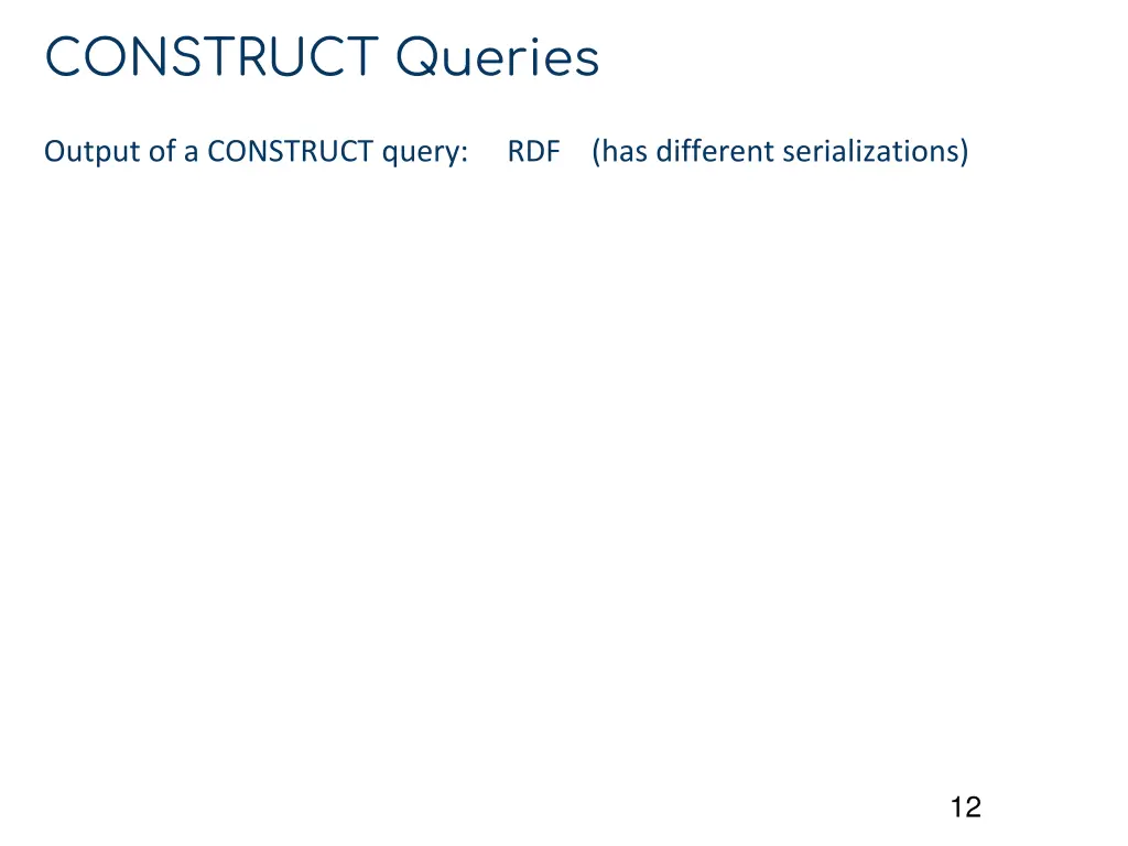 construct queries