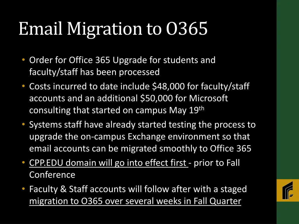 email migration to o365