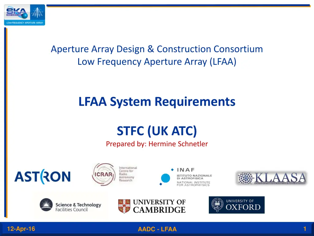 aperture array design construction consortium