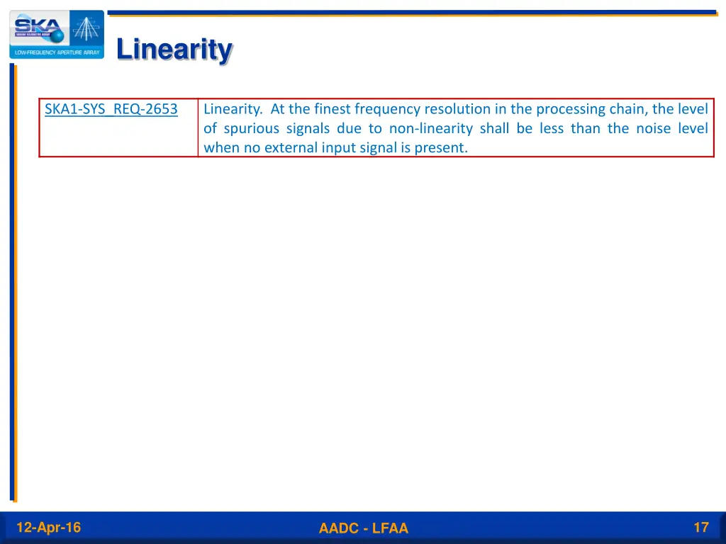 linearity