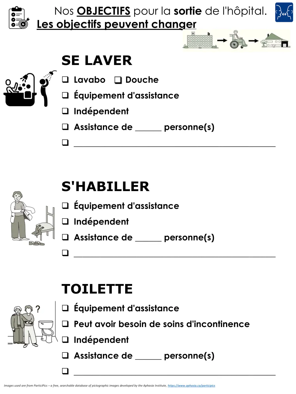 nos objectifs pour la sortie de l h pital 1