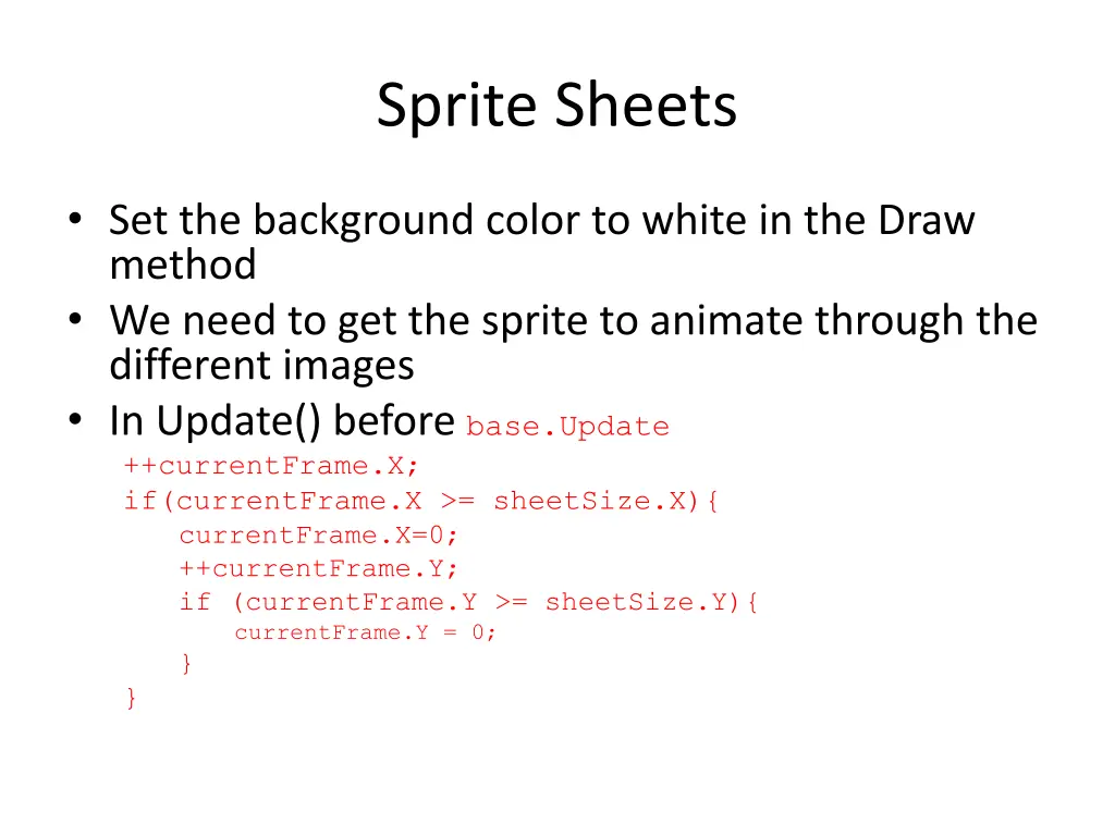 sprite sheets 1