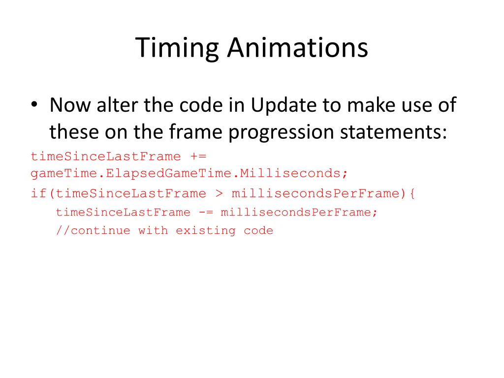 timing animations 1