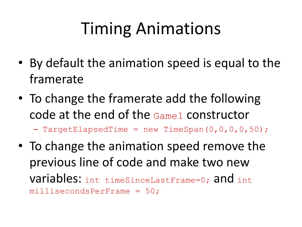 timing animations