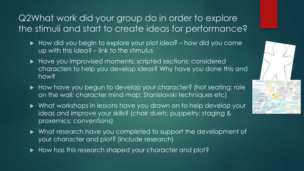 q2what work did your group do in order to explore