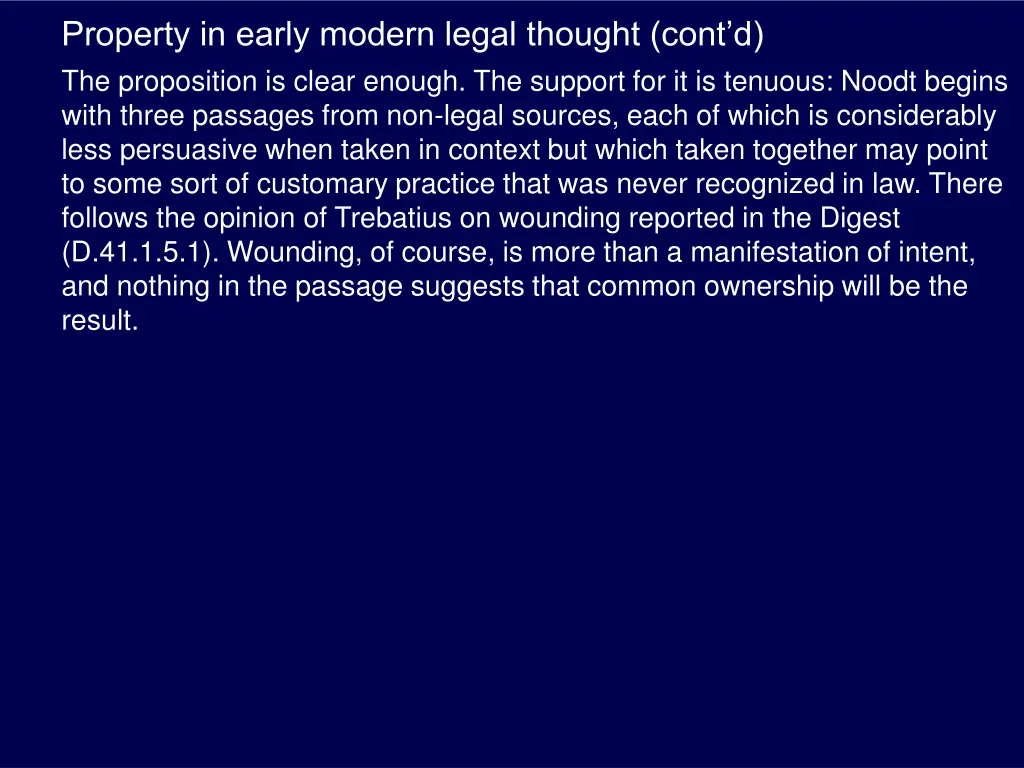 property in early modern legal thought cont 2