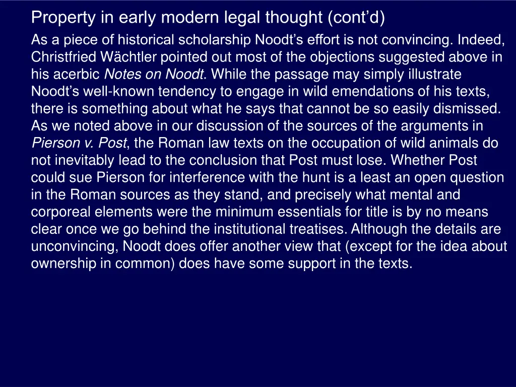 property in early modern legal thought cont 3
