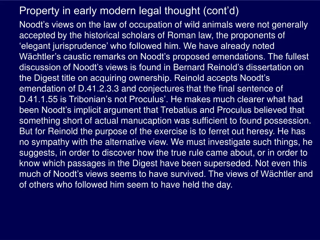 property in early modern legal thought cont 5