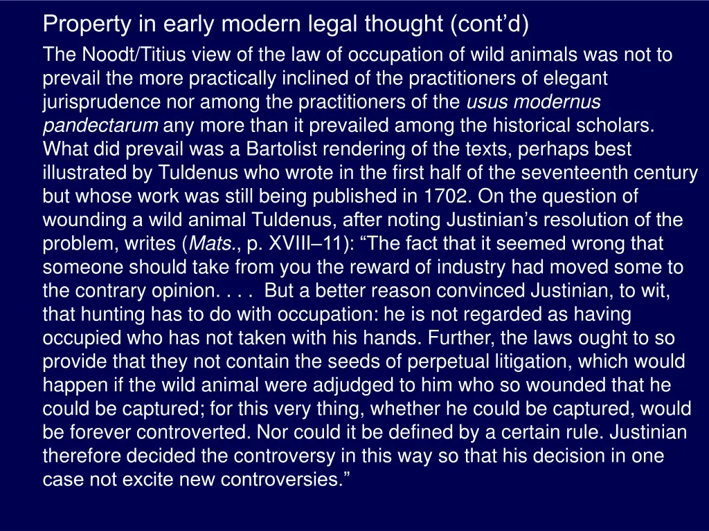 property in early modern legal thought cont 6