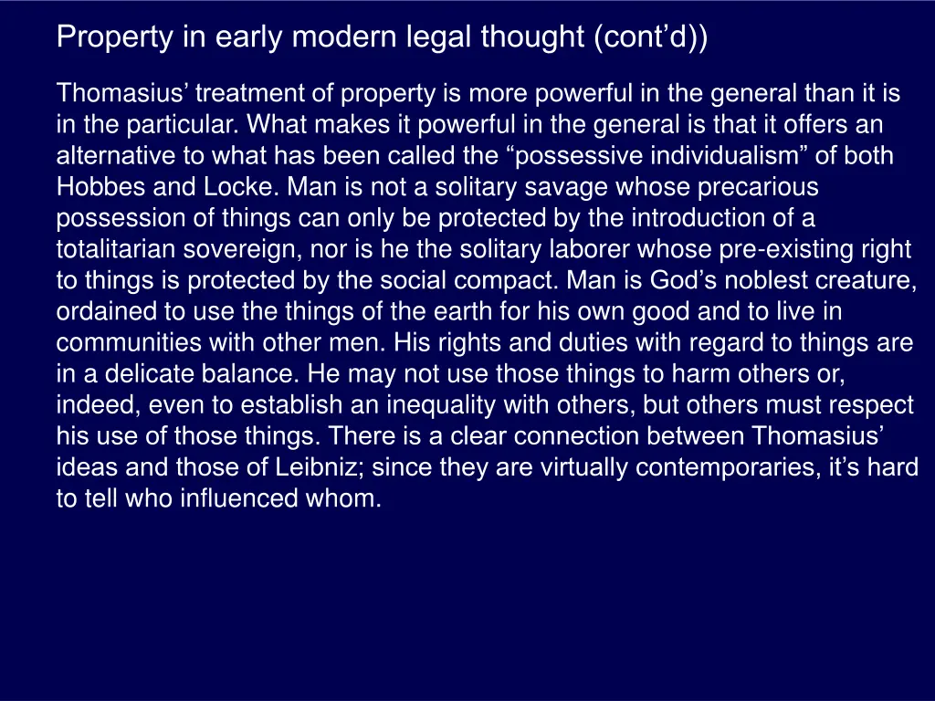 property in early modern legal thought cont d 2