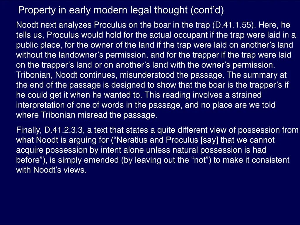 property in early modern legal thought cont d 3